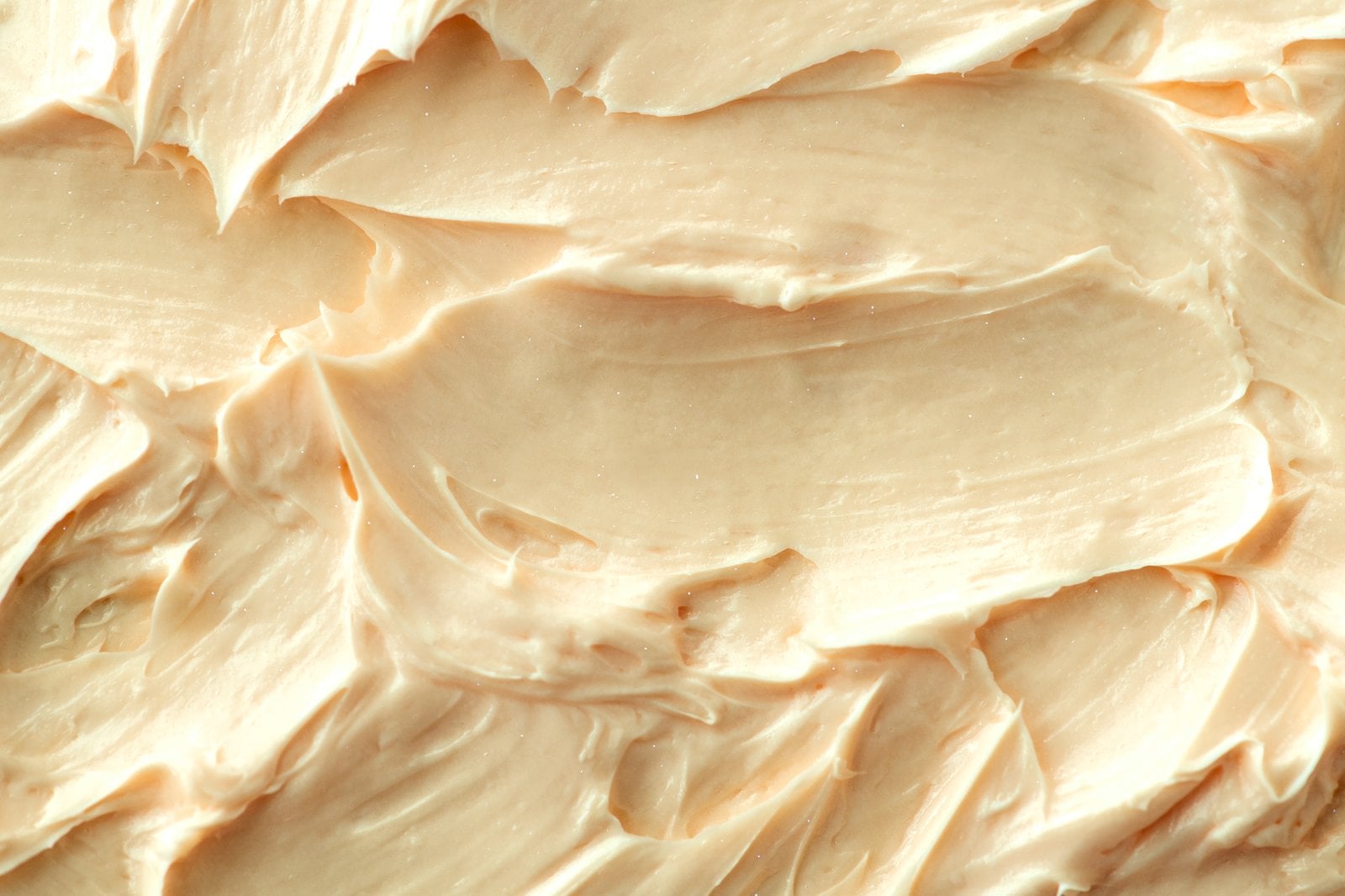 Close-up of the whipped texture of shea butter cream