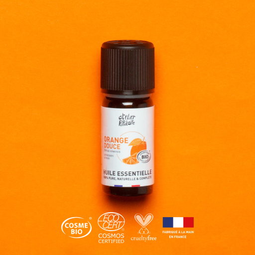 [APO_HE_10_ORD_V01] Huile essentielle Bio d'orange douce | COSMOS CERTIFIED | 10mL