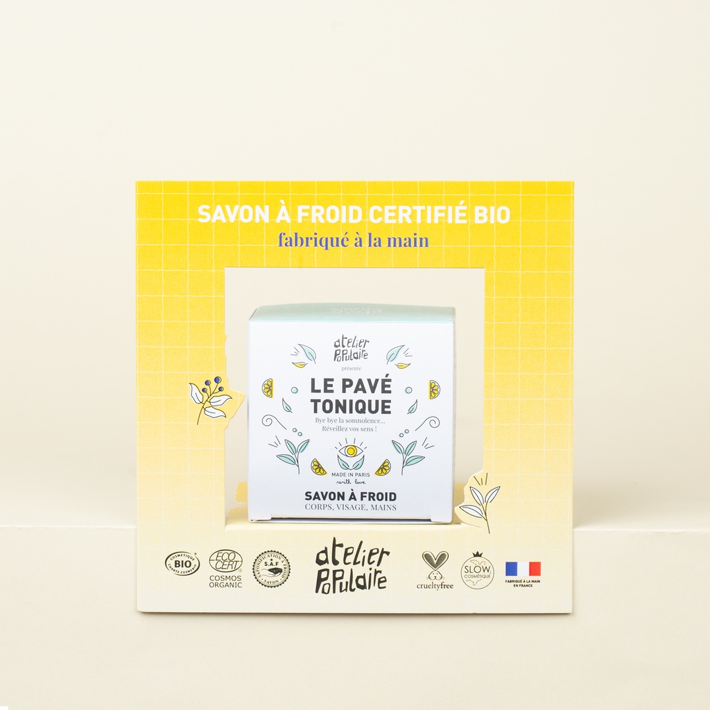 PLV SAVON | Cadre pour étagère