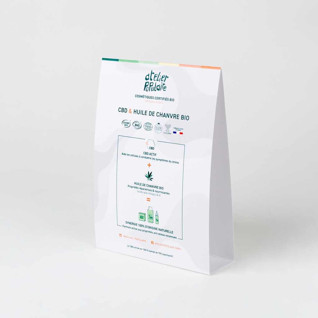 [APO_PLV_CHE_CBD_V01] Chevalet A5 | Gamme CBD