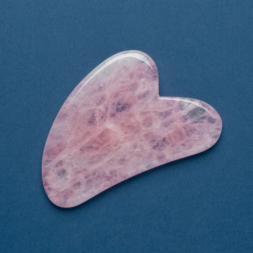 Gua Sha Quartz Rose | Outil de massage drainant