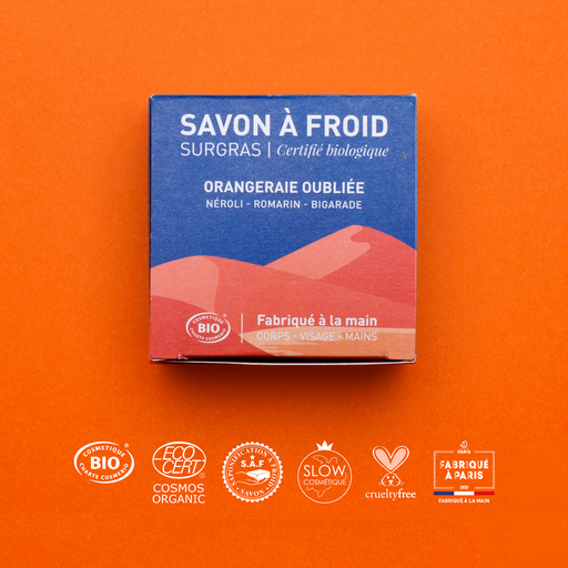 [APO_SAF_LOO_V01_B2C] ​Orangeraie oubliée | Savon à froid surgras | COSMOS ORGANIC | 90g