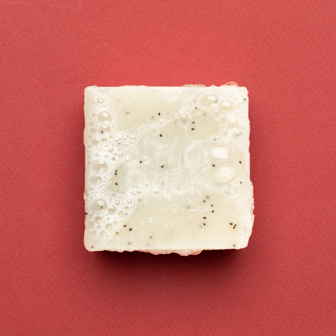 ​Le Pavé Scrub - SANS BOITE  | Savon à froid surgras | COSMOS ORGANIC | 90g