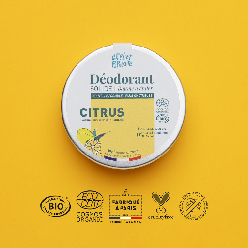 Déodorant solide | Citrus | COSMOS ORGANIC | 50g
