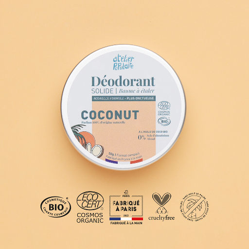 Déodorant solide | Coconut | COSMOS ORGANIC | 50g