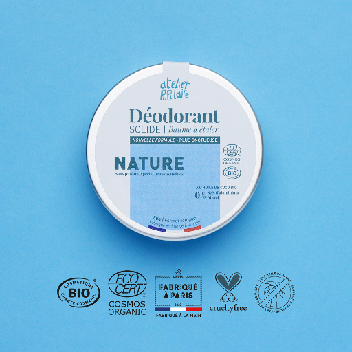 Déodorant solide | Nature | COSMOS ORGANIC | 50g