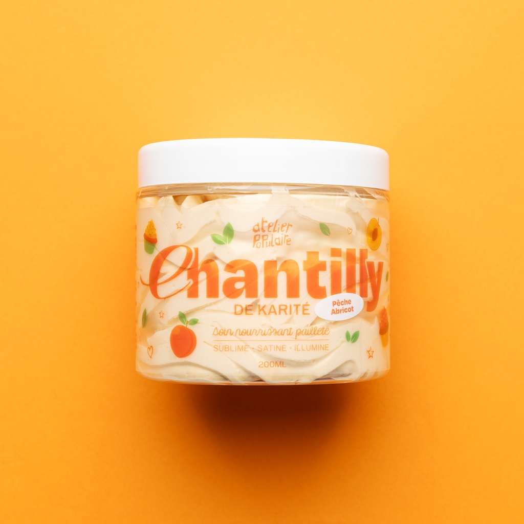 Chantilly de karité pailletée | Pêche abricot | 200mL
