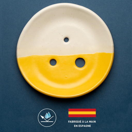 Ceramic soap dish | Yellow