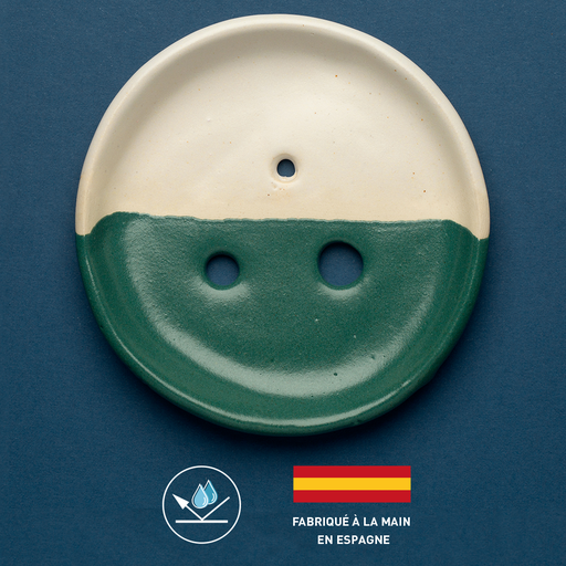 Ceramic soap dish | Green