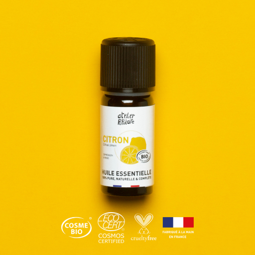 [APO_HE_10_CIJ_V01] Huile essentielle bio de citron | COSMOS CERTIFIED | 10mL