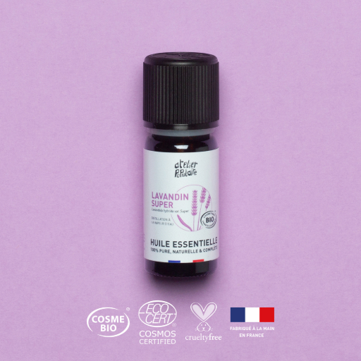 [APO_HE_10_LAS_V01] Huile essentielle bio de lavandin super | COSMOS CERTIFIED | 10mL