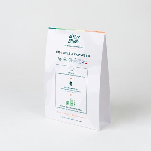 [APO_PLV_CHE_CBD_V01] Chevalet A5 | Gamme CBD