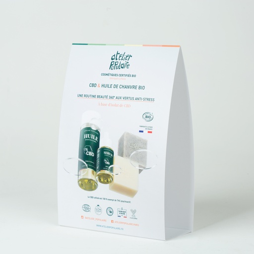 [APO_PLV_CHE_CBD_COSM_V01] Chevalet A5 | Gamme CBD Cosmétiques