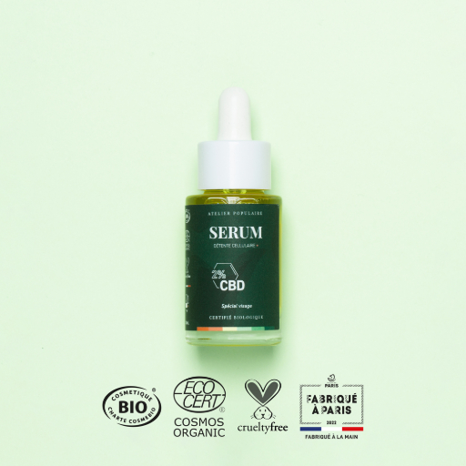 [APO_SER_CBD_V01] ​​​​​​Sérum Détente Cellulaire + CBD | visage | COSMOS ORGANIC | 30ml