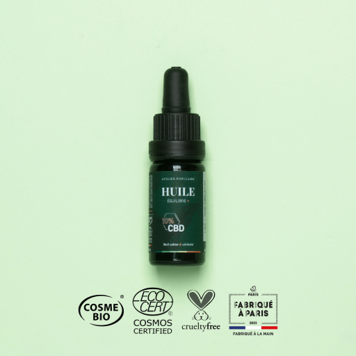 [APO_HEN_CBD_V01] ​​Huile équilibre + CBD 10% | COSMOS CERTIFIED | 10ml