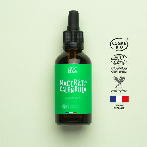 Organic French Calendula Infused Oil | COSMOS CERTIFIED | 50 mL