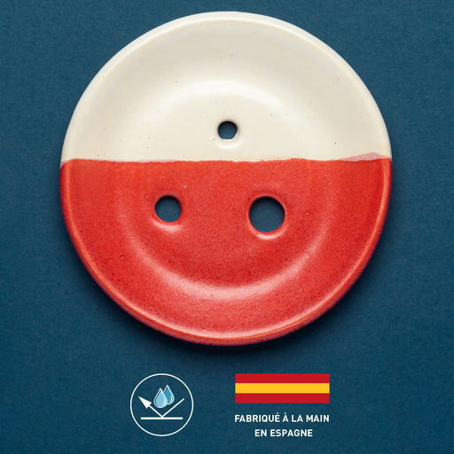 Handmade Ceramic Soap Dish | Red