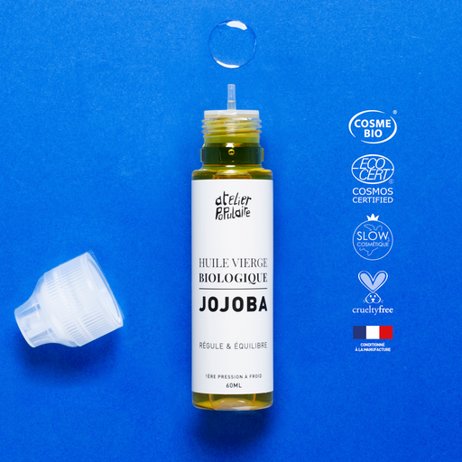 [APO_HV_60_JOJ_V01 - COIN ANTI GASPI] Huile vierge de Jojoba Bio | COSMOS CERTIFIED | 60mL (ANTI-GASPI)