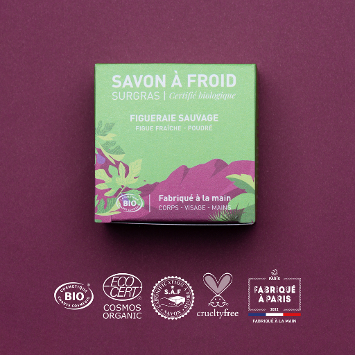 [APO_SAF_FIS_V01_B2C] Figueraie Sauvage | Savon à froid surgras | COSMOS ORGANIC | 90g