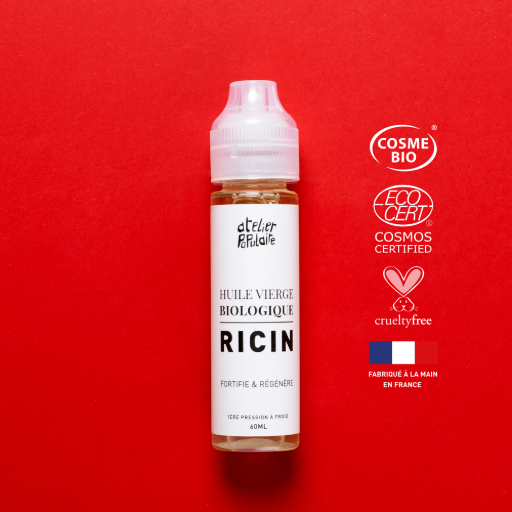 [APO_HV_60_RIC_V01_B2C] ​Huile vierge de Ricin Bio | COSMOS CERTIFIED | 60mL