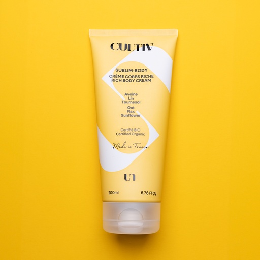 [CULCC200] Crème Corps Riche | Cultiv | Certifiée biologique | 200 mL