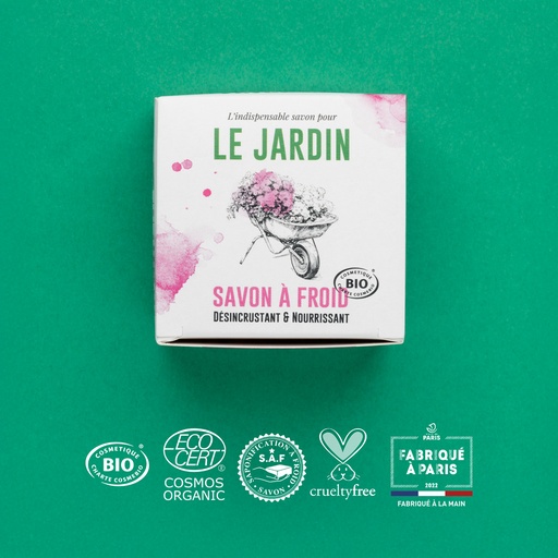 [APO_SAF_LJA_V01_B2C] L'Indispensable savon pour le Jardin | Savon à froid | COSMOS ORGANIC | 90g